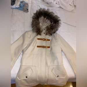 Beige GUESS winter coat